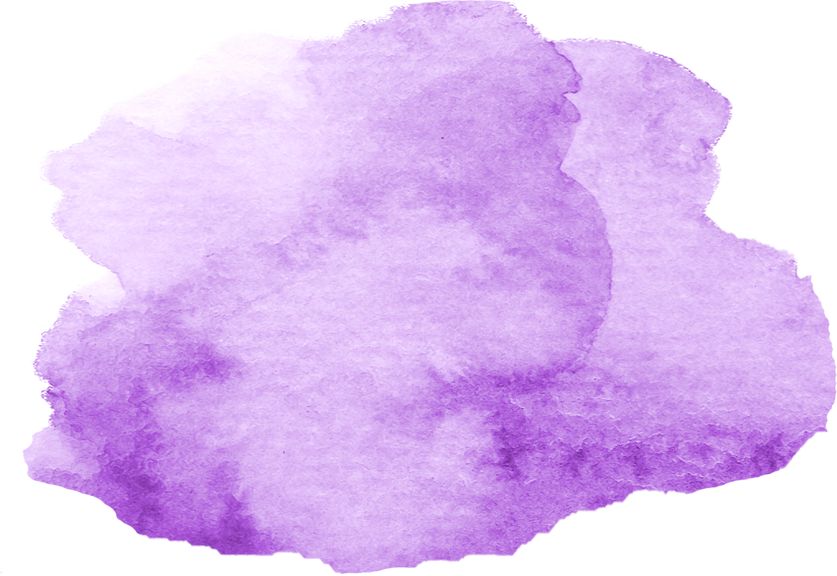 Violet Watercolor Splotch Shape